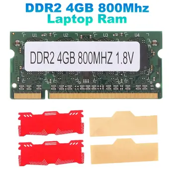 4 ГБ Оперативной памяти ноутбука DDR2 + Охлаждающий жилет 800 МГц PC2 6400 SODIMM 2RX8 200 Контактов для Оперативной памяти ноутбука Intel AMD