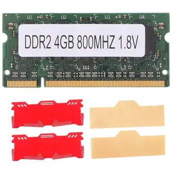 4 ГБ Оперативной памяти ноутбука DDR2 + Охлаждающий жилет 800 МГц PC2 6400 SODIMM 2RX8 200 Контактов для Оперативной памяти ноутбука Intel AMD Изображение 2