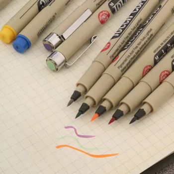1 шт., кисточка новых цветов, мультяшная разноцветная игла, художественные маркеры, ручка