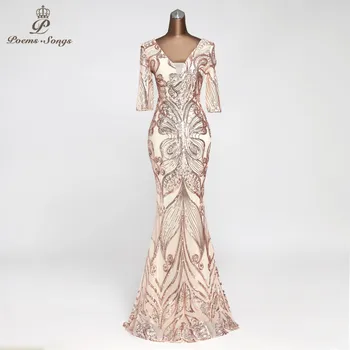 Красивое блестящее вечернее платье с коротким рукавом vestido de festa в стиле бабочки, длинное вечернее платье, вечернее платье robe de soiree, элегантное