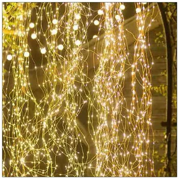 Световая Гирлянда, Праздничная Гирлянда, сказочные огни для вечеринки, светодиодные фонари-сосульки на Рождество, Уличное украшение для освещения свадебной елки