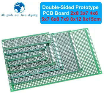 2x8 3x7 4x6 5x7 6x8 7x9 8x12 9x15 см Двухсторонний Прототип Diy Универсальная Печатная плата PCB Protoboard Для Arduino Изображение 2