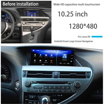 ZJCGO Автомобильный Мультимедийный Плеер Стерео GPS Радио Навигация 8 Ядерный Android 12 Экран для Lexus RX AL10 RX270 RX350 RX450h 2008 ~ 2015 Изображение 2