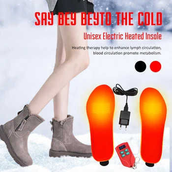 Перезаряжаемые Стельки с подогревом, Нагревающие Подушечки для обуви, Стельки для кроссовок с дистанционным управлением для зимнего согревания на открытом воздухе, Катания на лыжах, Пеших прогулок