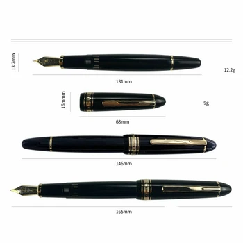 Yong sheng 629 Авторучка иридиевая с большим наконечником EF/F, полимерные чернильные ручки для канцелярских принадлежностей, школьные пишущие поршневые Наполняющие подарки Изображение 2