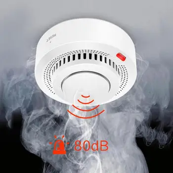 CoRui Tuya WiFi Детектор дыма, сигнализация, Умный дом, Беспроводная противопожарная защита, приложение для дистанционного управления, сенсорное нажатие (без батареи) Изображение 2