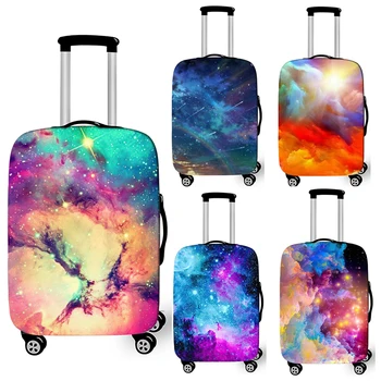Чехол для багажа psychedelic Space Nebula, аксессуары для путешествий Galaxy, Защитные чехлы для чемоданов от пыли, эластичный чехол для тележки