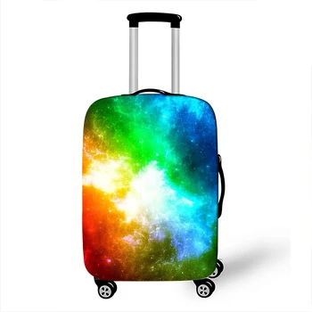 Чехол для багажа psychedelic Space Nebula, аксессуары для путешествий Galaxy, Защитные чехлы для чемоданов от пыли, эластичный чехол для тележки Изображение 2