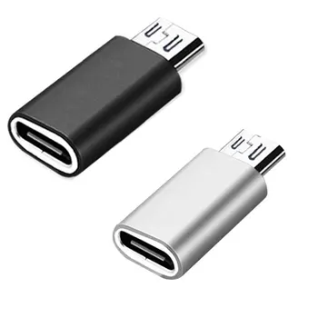 Мини-адаптер Type-c для женщин и Micro USB для женщин, USB 3.0 Конвертер USB-C из алюминиевого сплава Изображение 2