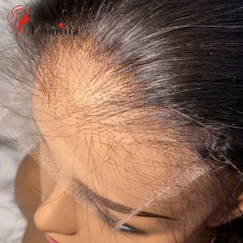 Свободная Часть Прямая Застежка Бразильские человеческие волосы 4x4 Кружевная застежка С детскими волосами Натуральный Цвет Remy Волосы Бразильская кружевная застежка