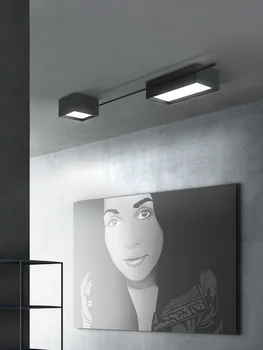 Скандинавский креативный светильник для гостиной, простой современный светодиодный потолочный светильник без основной лампы, светильник для спальни, офисный светильник Изображение 2