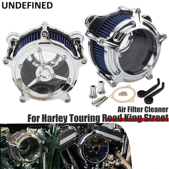 Воздушные фильтры для Harley Touring Road King Street Glide Ultra CVO 2008-2016, Воздухозаборник для воздухоочистителя Clarity, Синий Softail Dyna