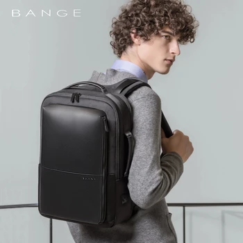 Профессиональный Мужской деловой рюкзак BANGE, противоугонный водонепроницаемый рюкзак для путешествий, 15,6-дюймовый рюкзак для ноутбука, Офисный мужской рюкзак Изображение 2