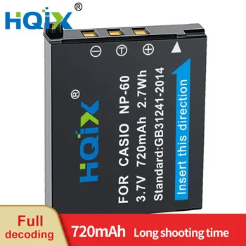 HQIX для камеры CASIO EX-Z9 Z85 S10 Z19 Z20 Z85 Z80 Зарядное устройство NP-60 Аккумулятор