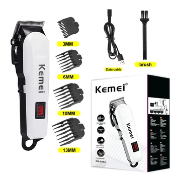 Kemei KM-809A Триммер Для Волос Для Мужчин, Борода, Профессиональная Машинка Для Стрижки Волос, Электробритва, Машинка Для Стрижки Волос, Стрижка Электробритвой