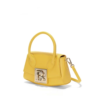 Повседневная роскошная сумка-тоут для женщин, весна-лето, высококачественная сумка, кожаная нишевая дизайнерская однотонная сумка через плечо, модная