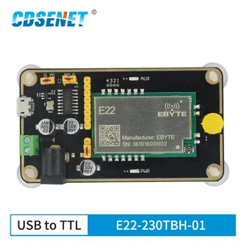 Наборы тестовых плат SX1262 LoRa Модуль Беспроводного Последовательного Порта E22-230TBH-01 USB Плата разработки RF Модуль для E22-230T30S CE CDSENET
