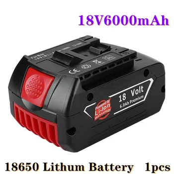 18v batterie 6,0 ah für bohrmaschine lithium-ionen-akku bat609, bat609g, bat618, bat618g, bat614 1ladegerät