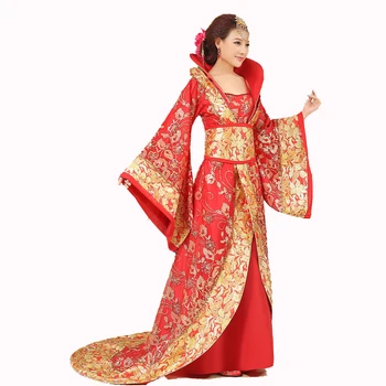 Придворное платье Китайской Династии Хань, Драматургическое платье, женский костюм Древней Инфанты, Пери-Театральное платье с волочащимся хвостом, Высокое качество