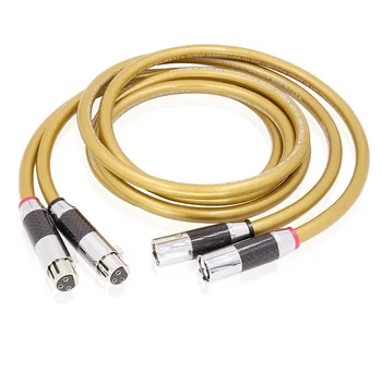 Hifi XLR балансный кабель Cardas HEXLINK GOLDEN 5-C HiFi аудио линия из углеродного волокна с 3-контактным разъемом