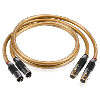 Hifi XLR балансный кабель Cardas HEXLINK GOLDEN 5-C HiFi аудио линия из углеродного волокна с 3-контактным разъемом Изображение 2
