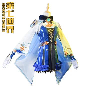 Игровая анимация Персонажа Genshin Impact Sucrose, полный комплект двумерной игровой одежды для Косплея, костюм, Рождественский подарок