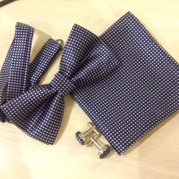 HOOYI 2019, модные комплекты галстуков-бабочек для мужчин, носовой платок, запонки с бабочкой, карманное полотенце, носовой платок
