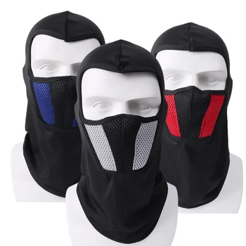 Дышащая балаклава, мотоциклетная маска на все лицо, Мотоциклетная велосипедная маска, шлем для мотокросса, капюшон, маска для лица на шею для верховой езды