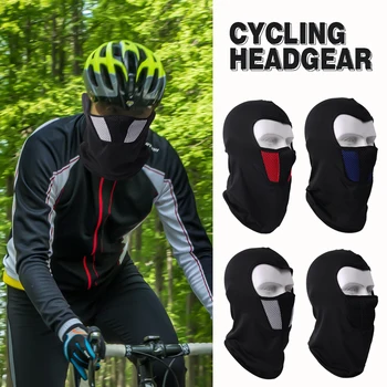 Дышащая балаклава, мотоциклетная маска на все лицо, Мотоциклетная велосипедная маска, шлем для мотокросса, капюшон, маска для лица на шею для верховой езды Изображение 2