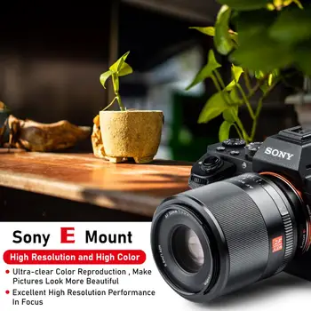 Viltrox 50 мм F1.8 FE Объектив камеры с автоматической Фокусировкой Полнокадровый Портретный объектив с большой Диафрагмой для камеры Sony E Mount для A7RIII A7RIV A7C Изображение 2