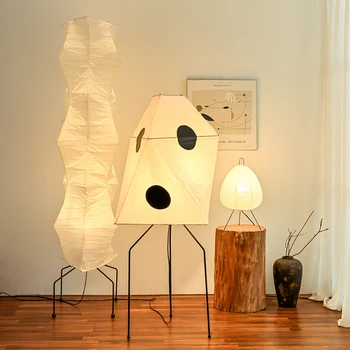 Торшер Akari 7A Креативный дизайнерский бумажный светильник в японском стиле, украшение для спальни, Домашнего освещения в отеле, дизайнерский светильник для дивана