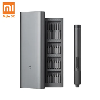 Набор электрических прецизионных отверток Xiaomi Mijia, 2 винта с крутящим моментом 400 передач, 1 Зарядный магнитный алюминиевый корпус Type-C, коробка 24 S2
