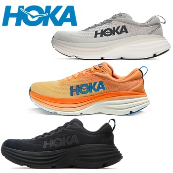 Мужские Кроссовки HOKA Bondi 8, Легкие Кроссовки для Бега на открытом воздухе, Амортизирующая обувь для марафона, Эластичная Женская Повседневная обувь