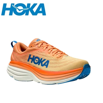 Мужские Кроссовки HOKA Bondi 8, Легкие Кроссовки для Бега на открытом воздухе, Амортизирующая обувь для марафона, Эластичная Женская Повседневная обувь Изображение 2