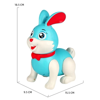 Танцующий Ходячий Кролик, игрушка для Ходьбы, Мультяшный Милый кролик, игрушка для девочек и мальчиков Изображение 2