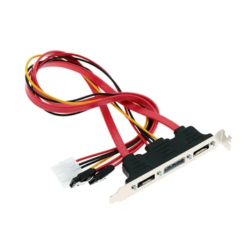 PC DIY SATA для ESATA и 4Pin IDE, разъем для разъема Molex Power PCI, профиль в полный рост для внешнего жесткого диска Изображение 2