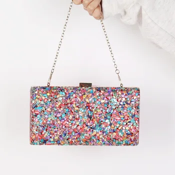 Розовый кошелек, дизайнерская женская сумочка, Роскошный праздничный клатч, украшение в виде ракушки, сумки через плечо, Дизайнерская многоцветная вечерняя женская сумка