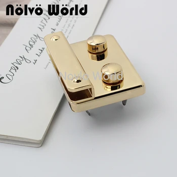 Nolvo World 2-10 штук 54 * 39 мм, Светло-золотой Пресс-мешок, Замок, Аксессуары для Сумок, Пряжка