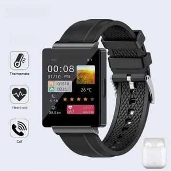 NFC Мужские и женские умные часы для фитнеса Bluetooth Вызов Пульса неинвазивное измерение уровня глюкозы в крови Браслет Смарт-часы