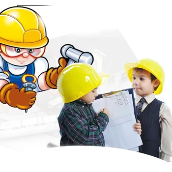 Детский реалистичный игрушечный шлем, имитирующий конструкцию защитного шлема, Каска, развивающая игрушка для мальчиков, играющих понарошку Изображение 2