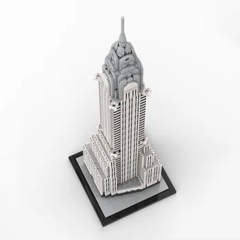 MOC-127022 Chrysler Building 1: 800 Модель строительного блока Сращенная Игрушка-головоломка Детский подарок