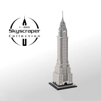 MOC-127022 Chrysler Building 1: 800 Модель строительного блока Сращенная Игрушка-головоломка Детский подарок Изображение 2