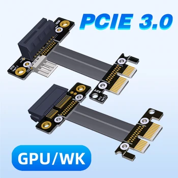 PCI-E X1 Riser Cable Сгиб под прямым углом 90 градусов PCIe 3.0 x1-x1 GPU Удлинитель 8 Гбит/с PCI Express 1x Для GPU BTC mining