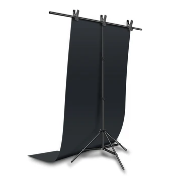 60x130 см 24 * 51 дюйм, черный матовый отражающий ПВХ, Бесшовный водонепроницаемый фон для студийного освещения, фоновая ткань Изображение 2