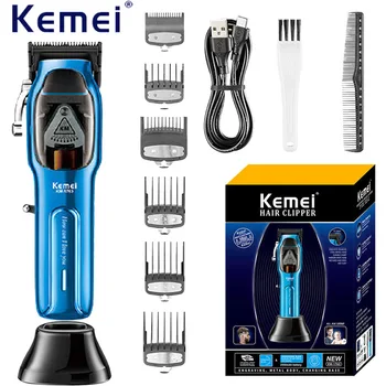 kemei триммер для волос KM-1763 USB перезаряжаемая машинка для стрижки волос профессиональная машинка для стрижки волос 10 Вт oilhead clipper гравировка отбеливание