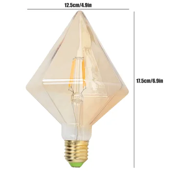 Лампа накаливания в стиле ретро пирамидальной формы 4 Вт E27 Лампа для домашнего освещения Теплый свет Изображение 2