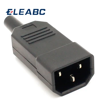 1шт Новая оптовая цена 10A 250 В Черный штекер IEC C13, сменный разъем питания, 3-контактный разъем переменного тока