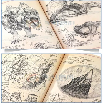 1 Книга / Упаковка в китайской версии New World Sketch Tour: Monster Hunter World Game Книги по Художественному дизайну и Альбомы для рисования Книги для взрослых Изображение 2