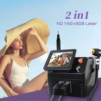 808 Диодный лазер Постоянный Портативный 2 в 1 Машине для лазерного удаления татуировок и волос Pcosecond 2023