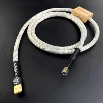 Аудиофильский декодер Nordost Odin, кабель для передачи данных DAC, аудиолиния Hi-Fi, посеребренная звуковая карта USB типа A-B, цифровые кабели